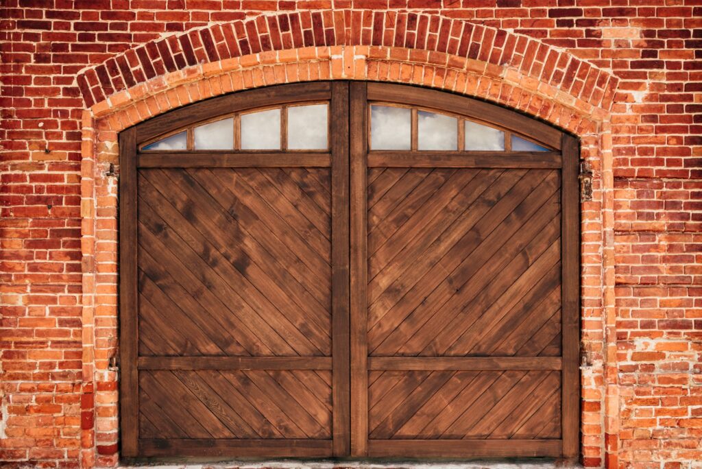 Old Brick Wall with Door.