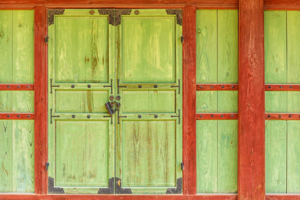 Wooden door